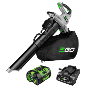 EGO LV5005 POWER+ Leaf Vacuum and Mulcher with 500 CFM Blower, Includes 6.0Ah Battery and 320W Charger