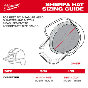 Milwaukee M754K-SM Sherpa-Lined Hat | Khaki, Small/Medium