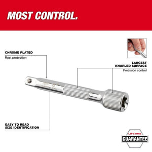 Milwaukee 48-22-9340 4pc 1/4in Drive Extension Set