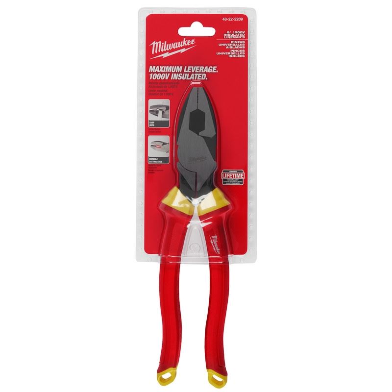 Milwaukee 48-22-2209 1000V Insulated 9in Linemans Pliers