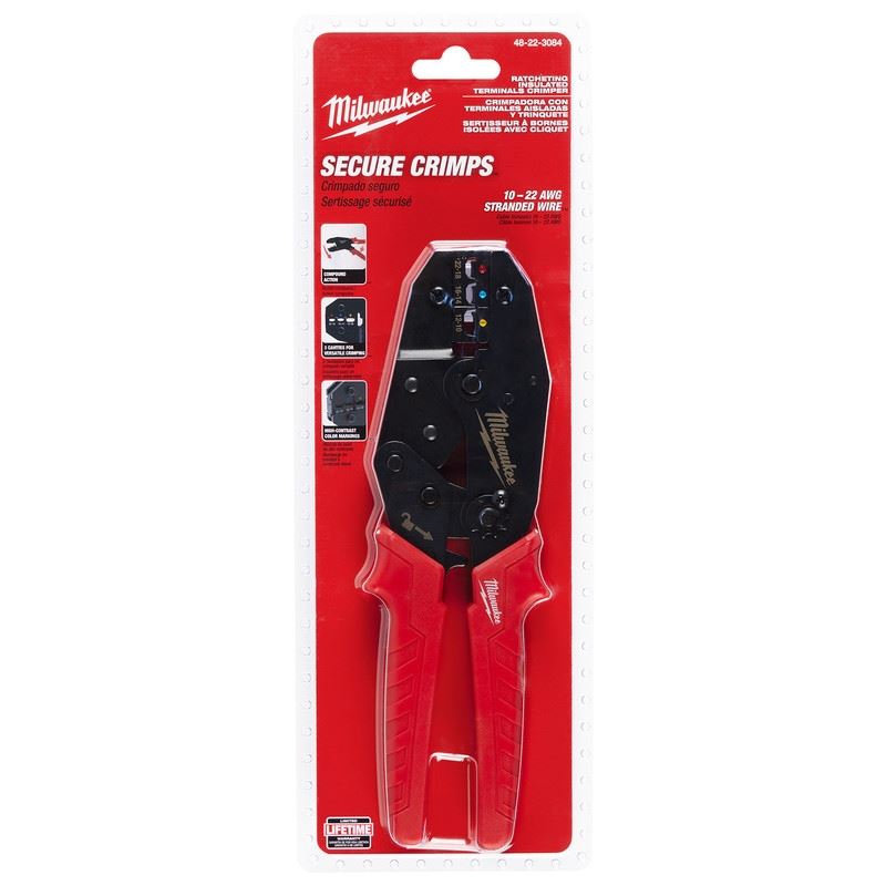 Milwaukee 48-22-3084 Ratcheting Insulated Terminals Crimper