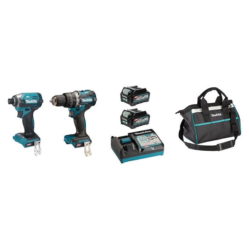 Makita DK0178G204 40V max XGT Brushless Cordless 2 Tool Combo Kit (2.5Ah x2)