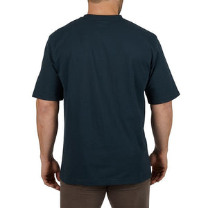 601BL-XL Men's Heavy Duty Pocket T-Shirt - Short Sleeve - Blue X-Large