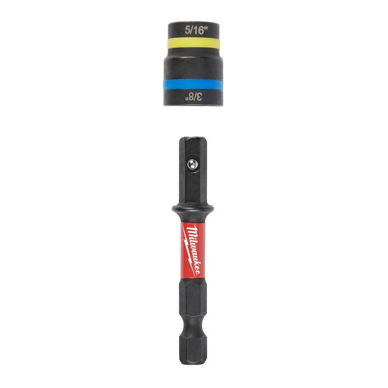 Milwaukee 49-66-4543 SHOCKWAVE 5/16in - 3/8in Impact Duty QUIK CLEAR 2-in-1 Magnetic Nut Drivers
