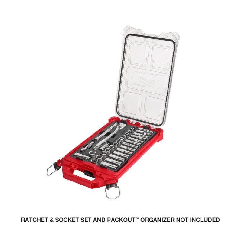 Milwaukee 48-22-9508 3/8in Drive 32pc Ratchet and Socket Set - Metric