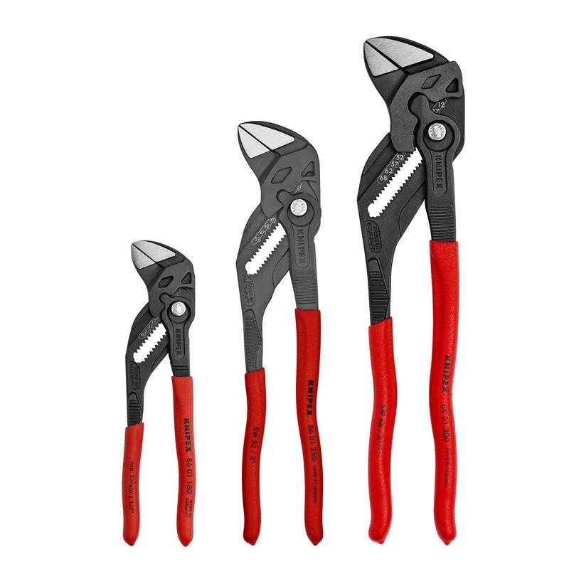 KNIPEX 00 20 06 US3 3 Pc Black Pliers Wrench Set
