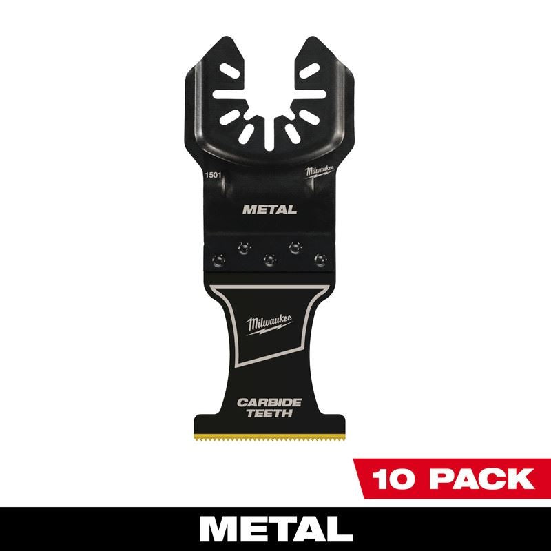 Milwaukee 49-25-1509 MILWAUKEE OPEN-LOK 1-3/8in Carbide Teeth Metal Multi-Tool Blades 10PK