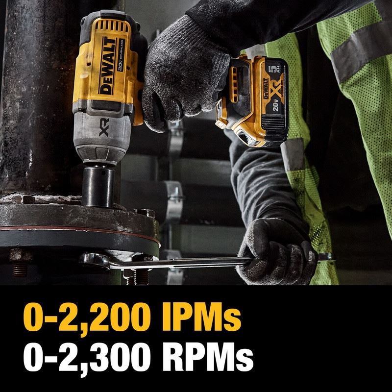 DEWALT DCF900P1 20V MAX XR  1/2 In. High Torque Impact Wrench with Hog Ring Anvil