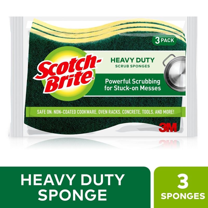 Scotch-Brite Heavy Duty Scrub Sponge - 3 Pack