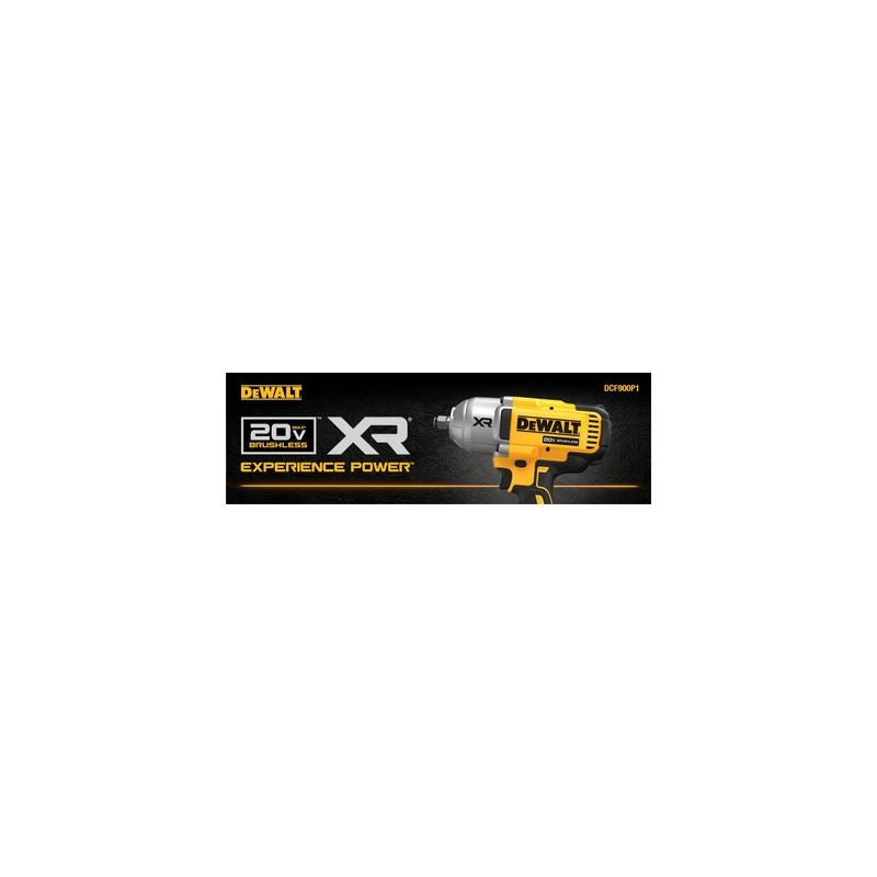 DEWALT DCF900P1 20V MAX XR  1/2 In. High Torque Impact Wrench with Hog Ring Anvil