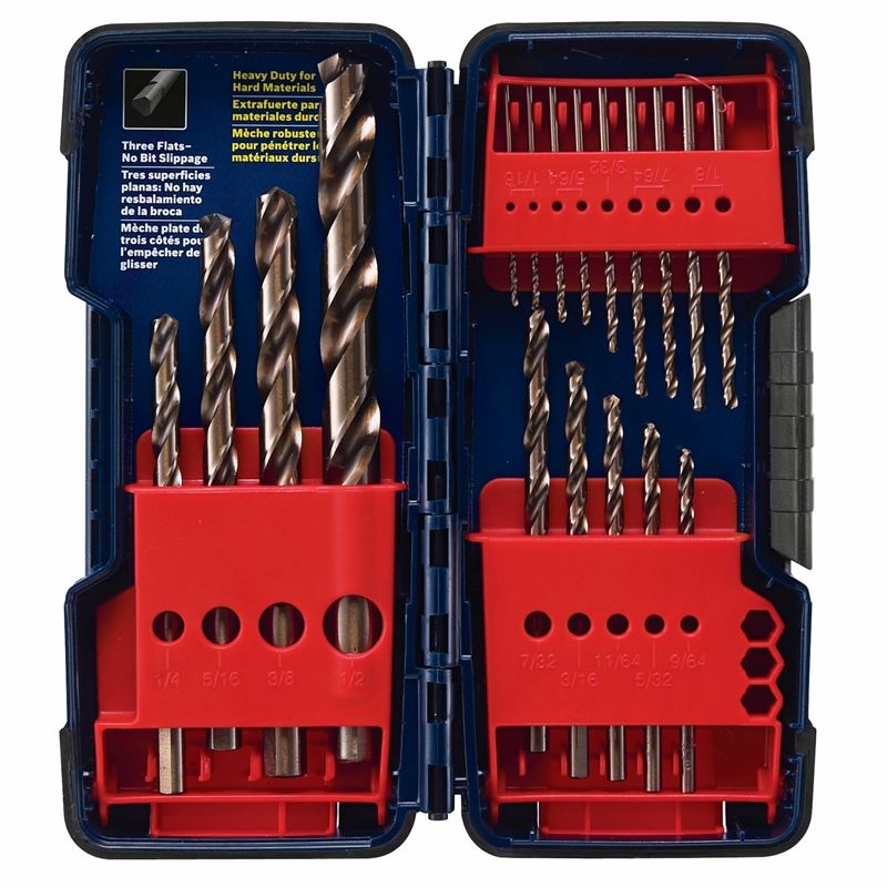 Bosch CO18 18 piece Plastic Cobalt Drill Bit Set
