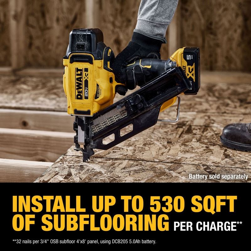 DEWALT DCN930B 20V MAX Brushless Cordless 30 degree Paper Tape Framing Nailer - Bare Tool