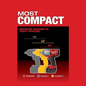 Milwaukee 2864-22R M18 FUEL w/ ONE-KEY High Torque Impact Wrench 3/4in Friction Ring Kit