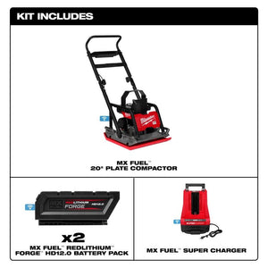 Milwaukee MXF220-2HD MX FUEL 20in Plate Compactor Kit