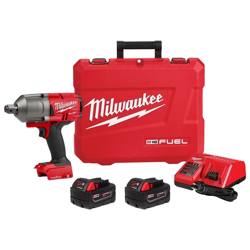 Milwaukee 2864-22R M18 FUEL w/ ONE-KEY High Torque Impact Wrench 3/4in Friction Ring Kit