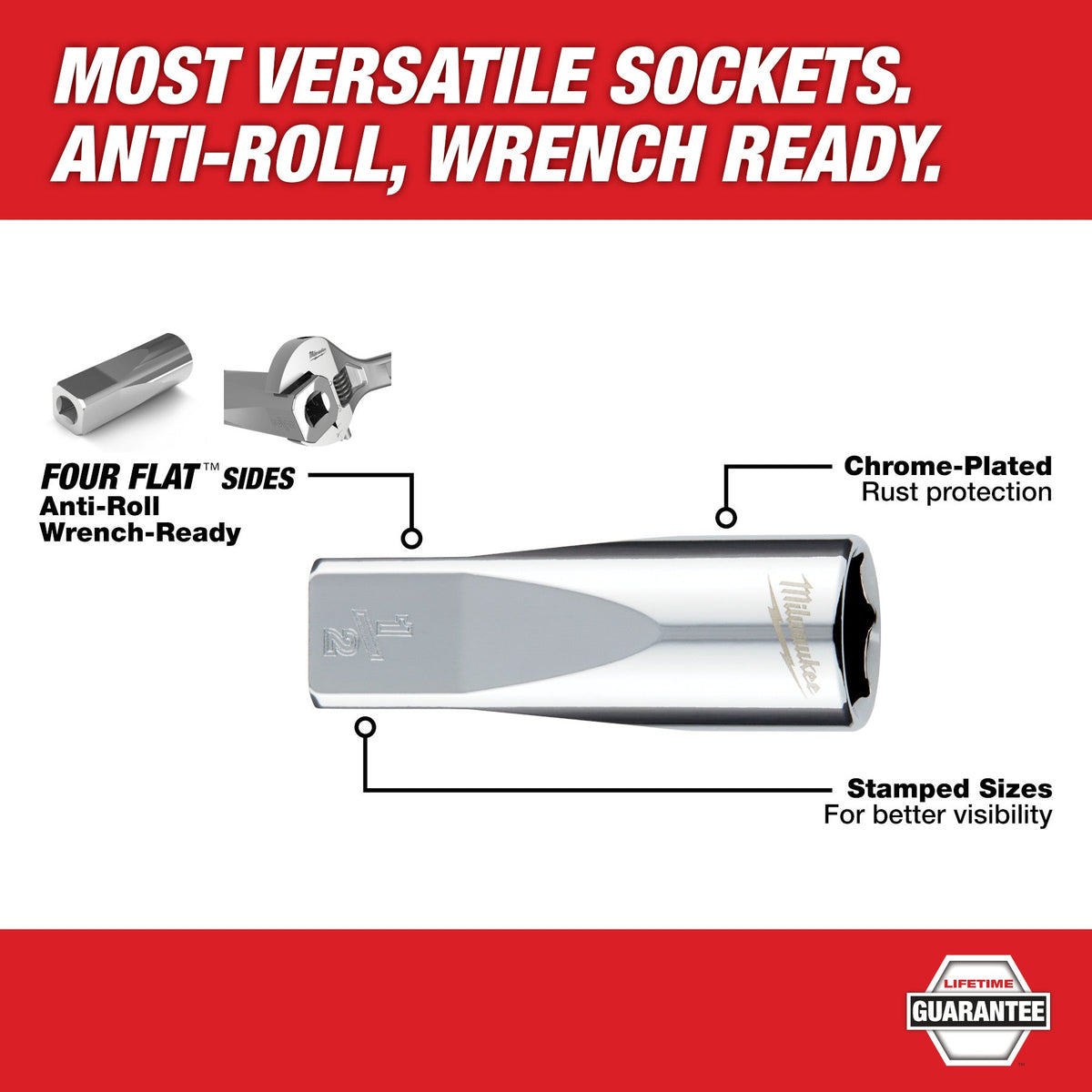 Milwaukee 48-22-9404 1/4" Drive 26pc Ratchet & Socket Set - SAE