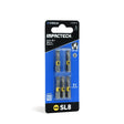 Impactech Slotted #8 Insert Bit x 1" - Carded 5pc
