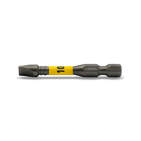 Impactech Slotted #10 Power Bit x 2" - Carded 5pc