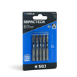 Impactech Square #3 Power Bit x 2" - Carded 5pc