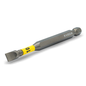 Impactech Slotted #10 Power Bit x 3-1/2" - Carded 2pc