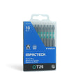 Impactech Torx T25 Power Bit x 3-1/2" - Plastic Case 10pc
