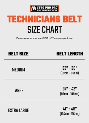 Veto Pro Pac TECHNICIANS BELT (EXTRA LARGE)