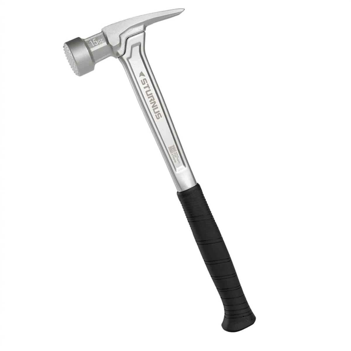 Sturnus Silver Velocity Rip Claw Hammer – 15oz, Long Handle, Milled Face