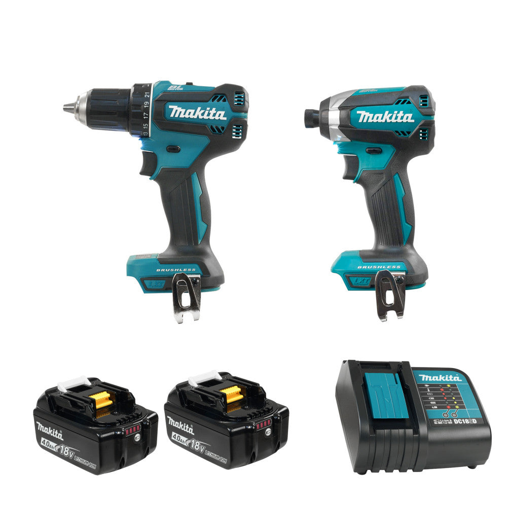 Makita DLX2289M01 18V LXT BL 2 Tool Combo Kit, 4.0Ah x2