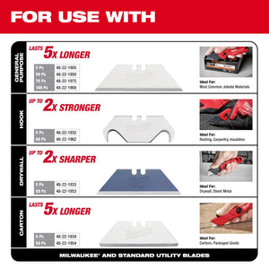 Milwaukee 48-22-1522 3PK FASTBACK™ Compact Folding Utility Knife