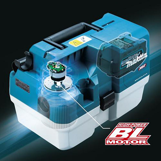 Makita VC013GLZ01 40Vmax XGT Brushless 7.5 L Wet/Dry Vacuum Cleaner