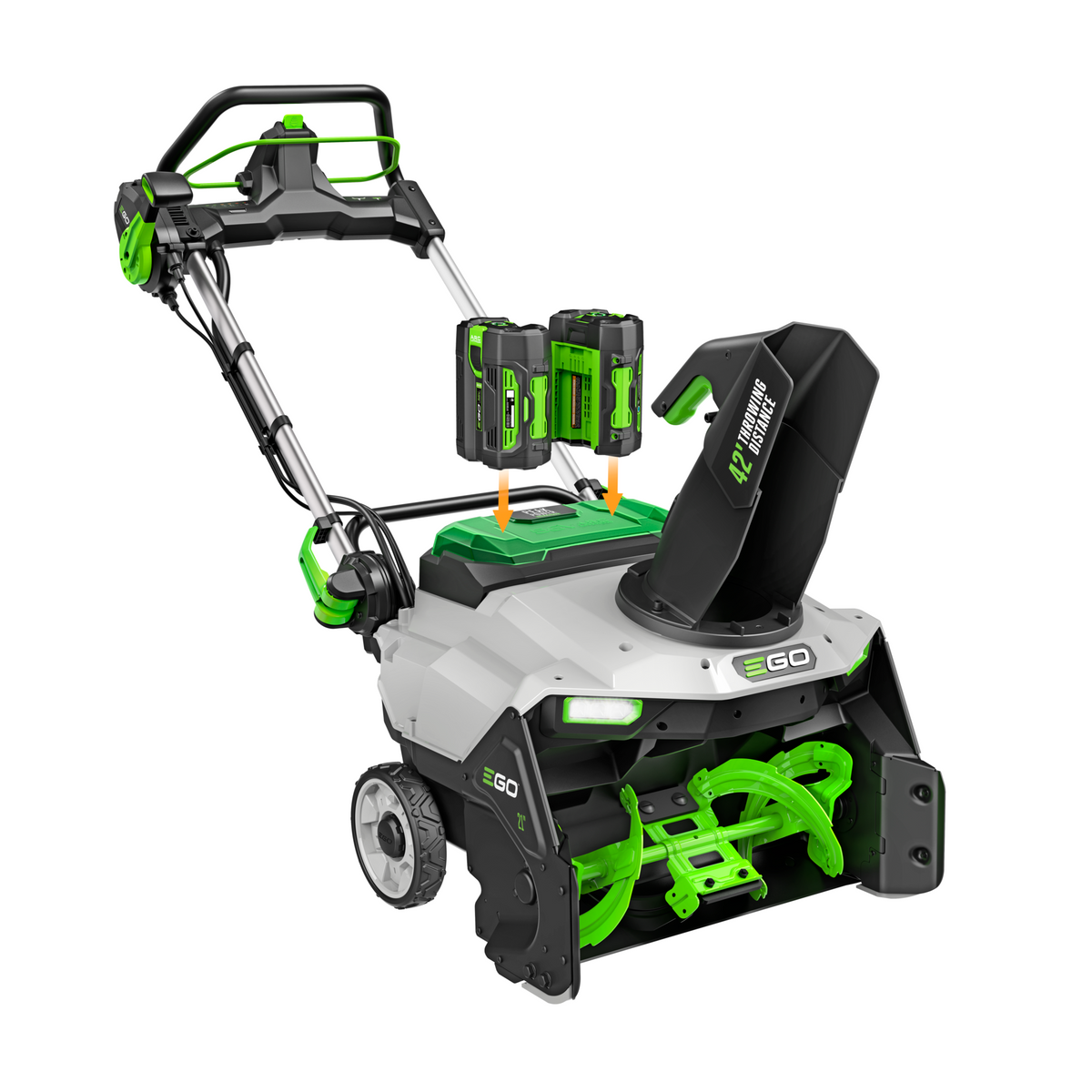 EGO SNT2122 21" Single-Stage Snow Blower with Peak Power™ with 2 x 4.0Ah Batteries and 320W Charger