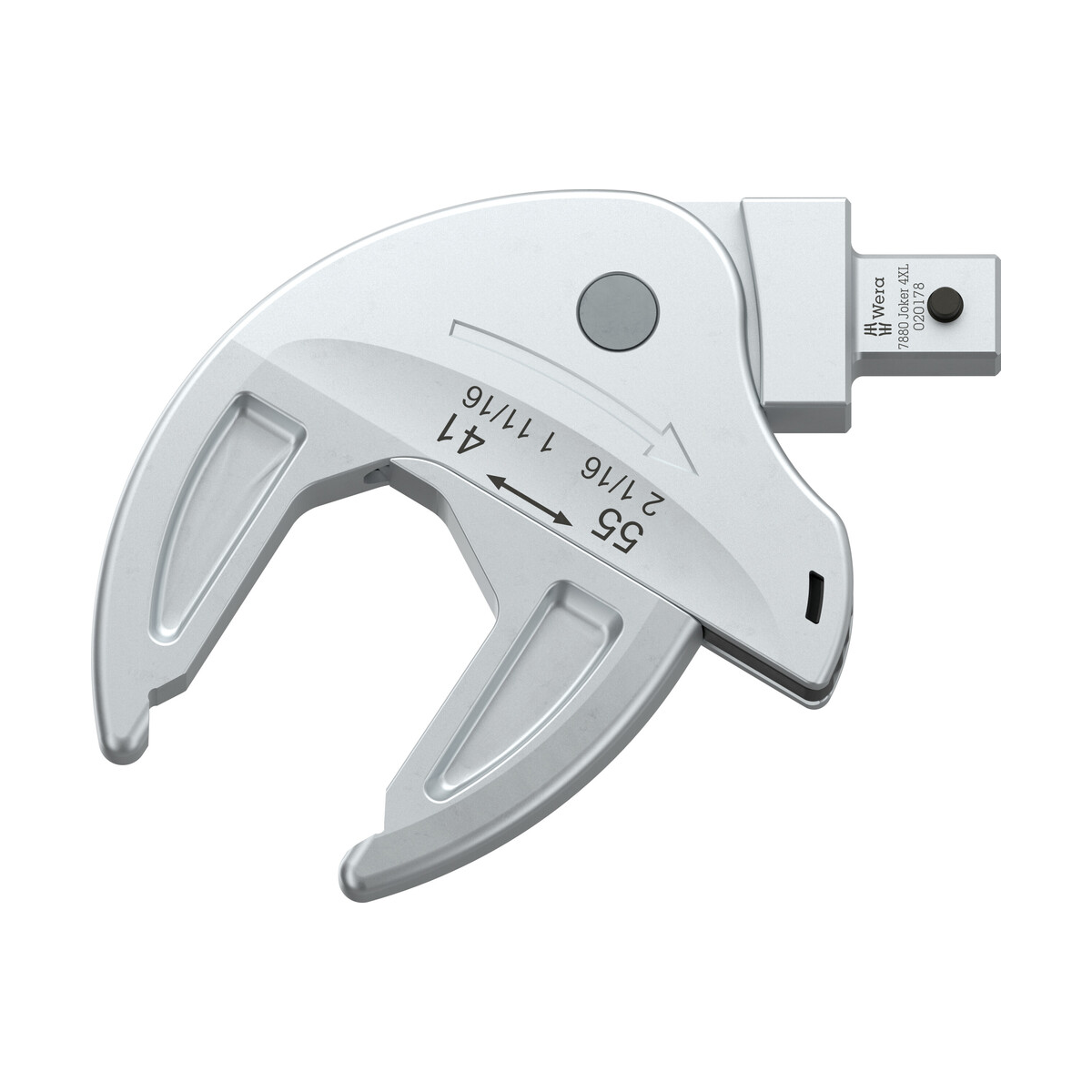 WERA 7880 Joker 4XL Self-Setting Insert Spanner for Wrench Sizes 41-55 mm, 14x18 mm