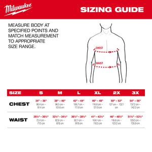 Milwaukee M500B-21  Heated Merino Wool Crew Neck Baselayer
