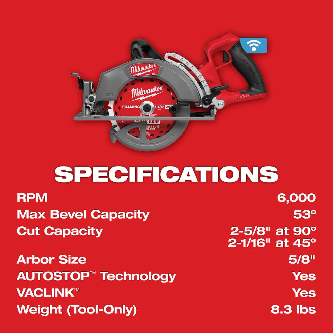 Milwaukee 2931-20 specifications graphic