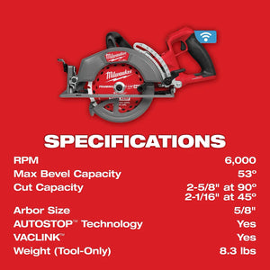 Milwaukee 2931-20 specifications graphic