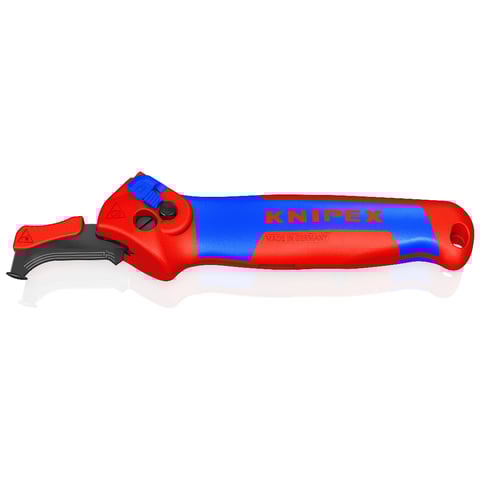 KNIPEX 16 50 145 SBA Stripping Knife With Guide Shoe and Ratchet Function