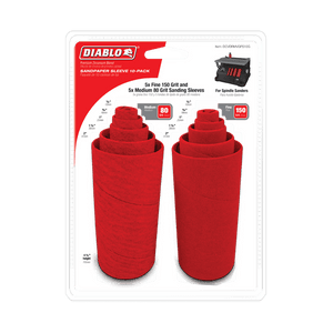 DIABLO DCVDRMVGPS10G Assorted Sanding Sleeves (10-pk)