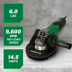 metabo HPT 5" 14.5 Amps RSEV 17-125 Renovation Grinder (Concrete)