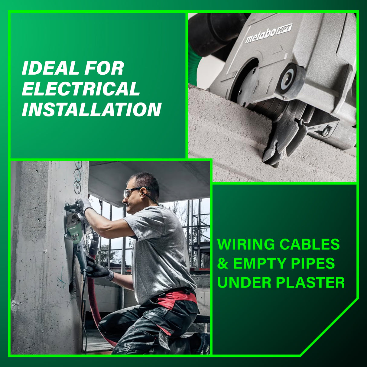 metabo HPT 646040620 5" 15 Amps MFE 40 Wall Chaser (Concrete)