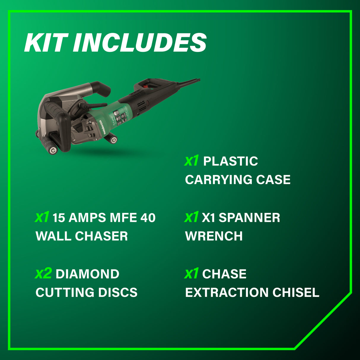 metabo HPT 646040620 5" 15 Amps MFE 40 Wall Chaser (Concrete)