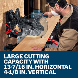 Bosch EXCM341-305GD 12 In. Dual-Bevel Glide Miter Saw