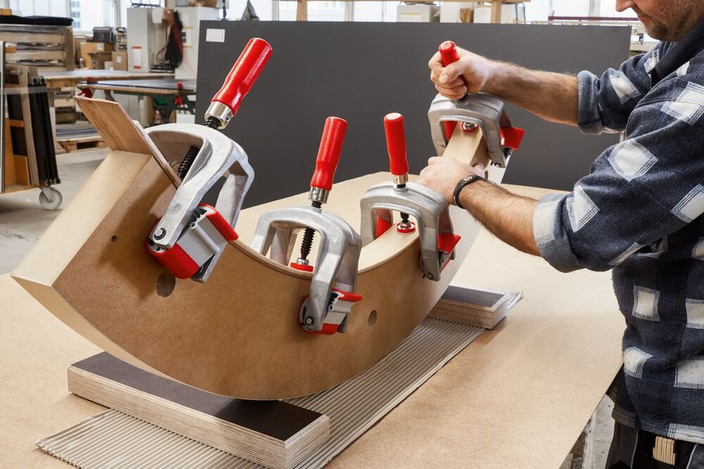 Bessey KF2 Spring - Loaded Edge Clamp for Easy Single Hand Application of Clamping Force - Mississauga Hardware Centre Inc