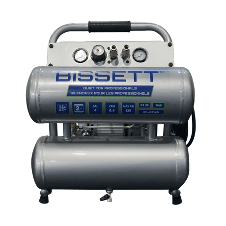 BISSETT BC - 4GTWIN 4 Gal Twinstack Compressor - Mississauga Hardware Centre Inc
