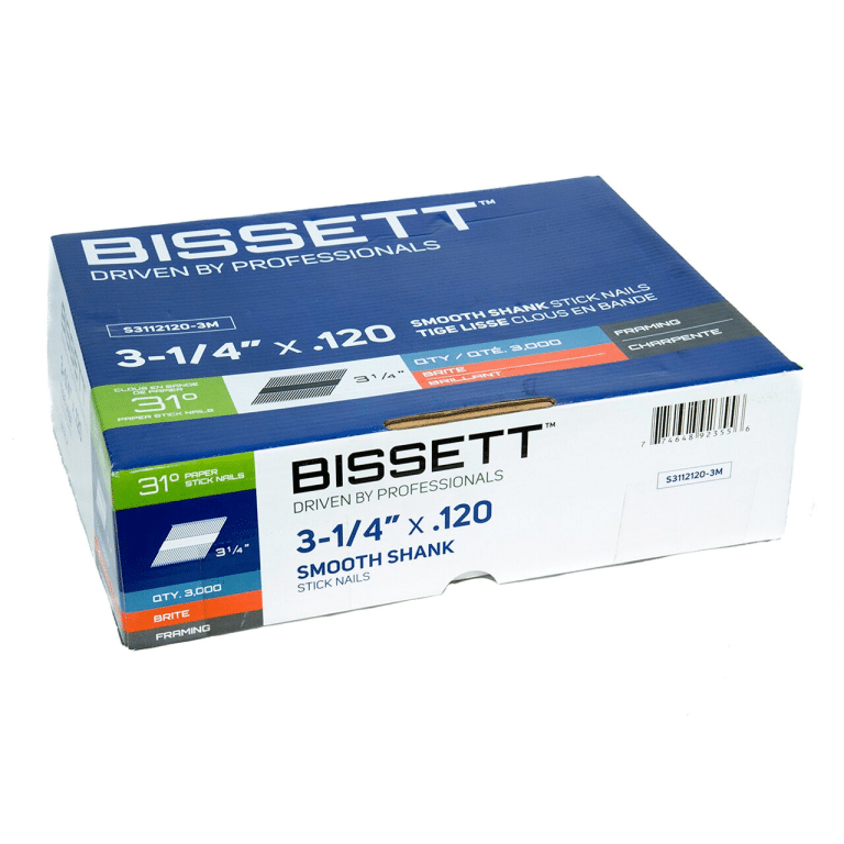 BISSETT S3112120 - 3M BISSETT STRIP NAILS 3 - 1/4 PAPE - Mississauga Hardware Centre Inc