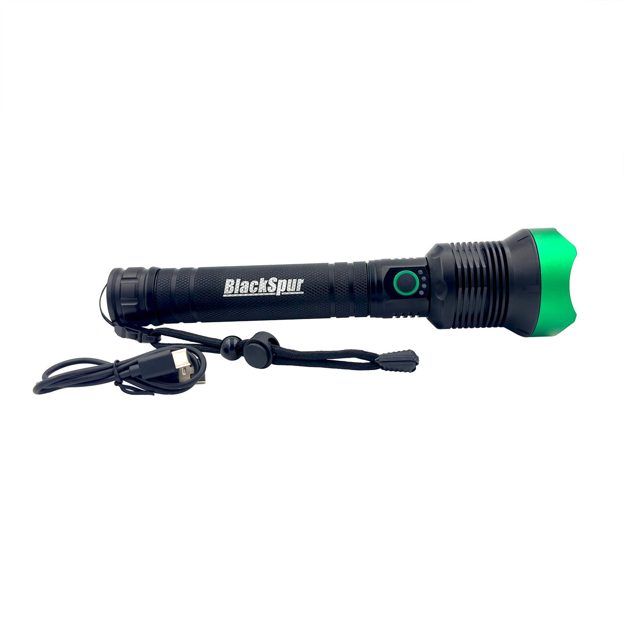 BlackSpur 89114 1400 Lumens Rechargeable Flashlight - Mississauga Hardware Centre Inc