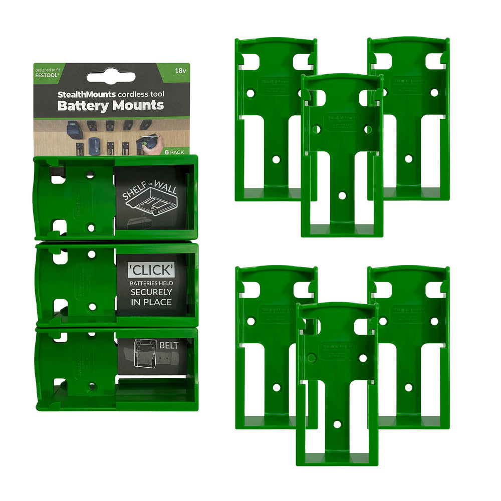StealthMount - BM-FT18-GRN-6 - Battery Mount Festool 18V