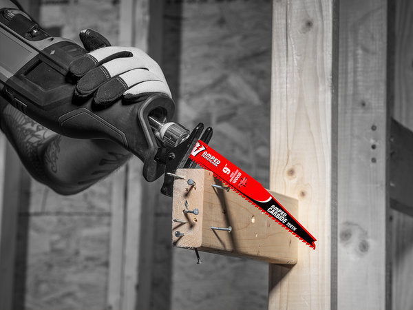 DIABLO DS0906CWSA 9" 5/7 TPI AMPED™ Demo Demon™ Carbide Teeth Reciprocating Saw Blade for Nail-Embedded Wood