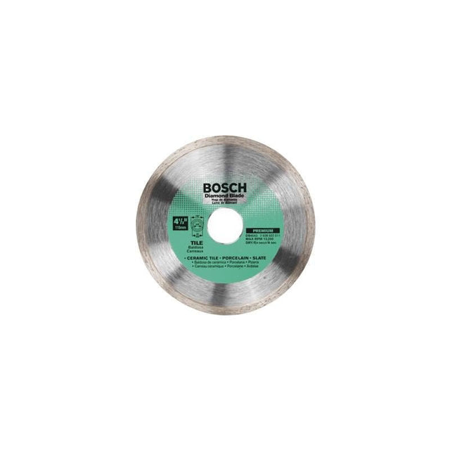 Bosch | DB4543 4 - 1/2" Premium Continuous Rim Diamond Blade for Clean Cuts - Mississauga Hardware Centre Inc
