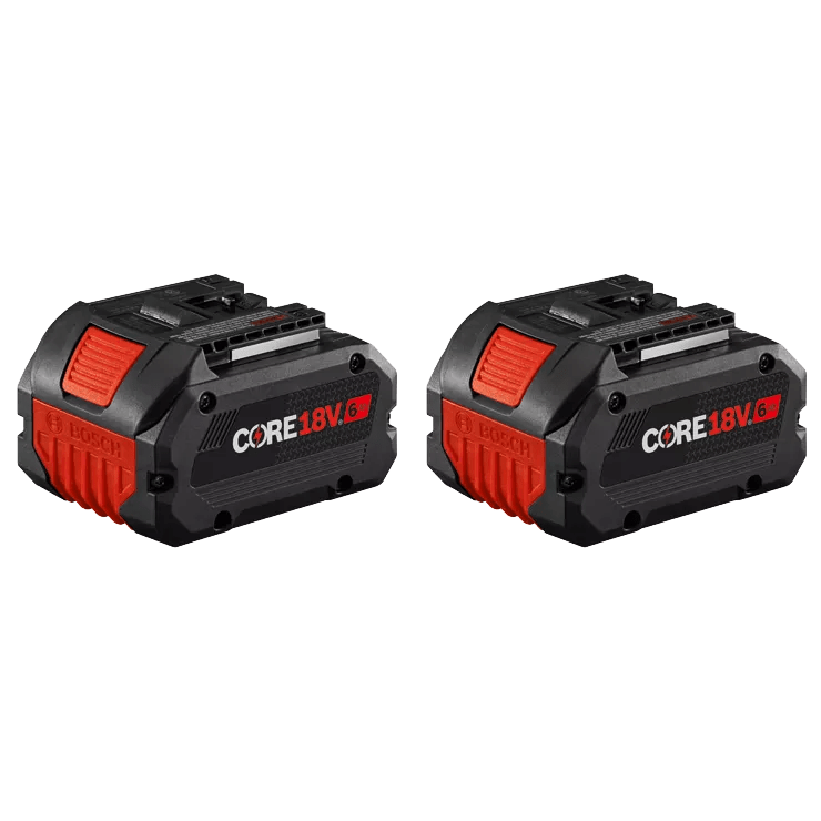 Bosch GBA18V60 - 2PK 18V CORE18V® Lithium - Ion 6 Ah High Power Battery - 2 - Pack - Mississauga Hardware Centre Inc