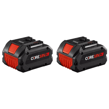 Bosch GBA18V60 - 2PK 18V CORE18V® Lithium - Ion 6 Ah High Power Battery - 2 - Pack - Mississauga Hardware Centre Inc